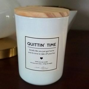 Quitting time Candle.